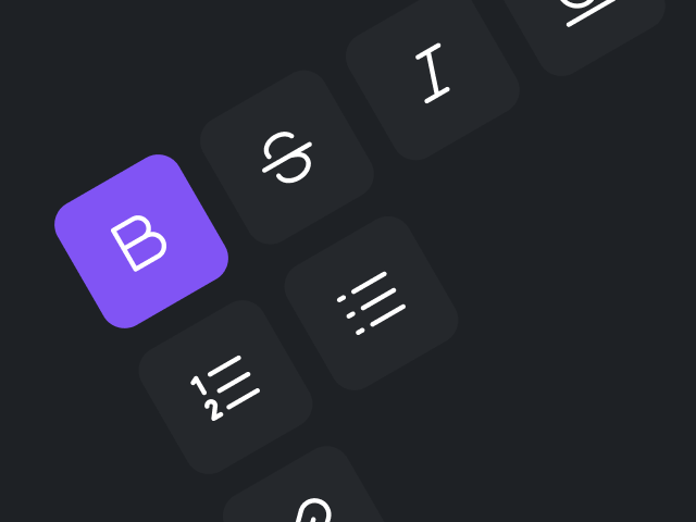 Inline formatting options